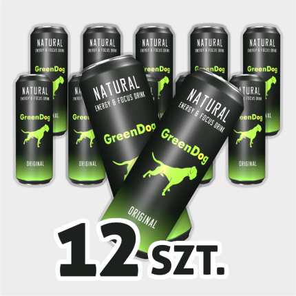 12 x GreenDog ORIGINAL – ENERGY&FOCUS DRINK